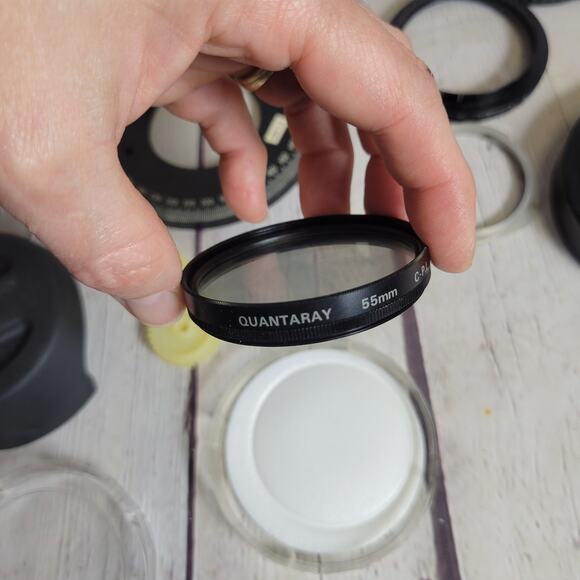 Vintage Camera Accessories Lens, Flashes, Covers Olympus, Kodak, Quantaray,Canon - Picture 9 of 10